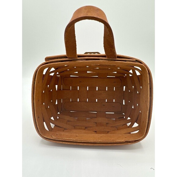 Longaberger 1991 Small Wall Basket – Handwoven Dresden Ohio Signed - Picture 7 of 9